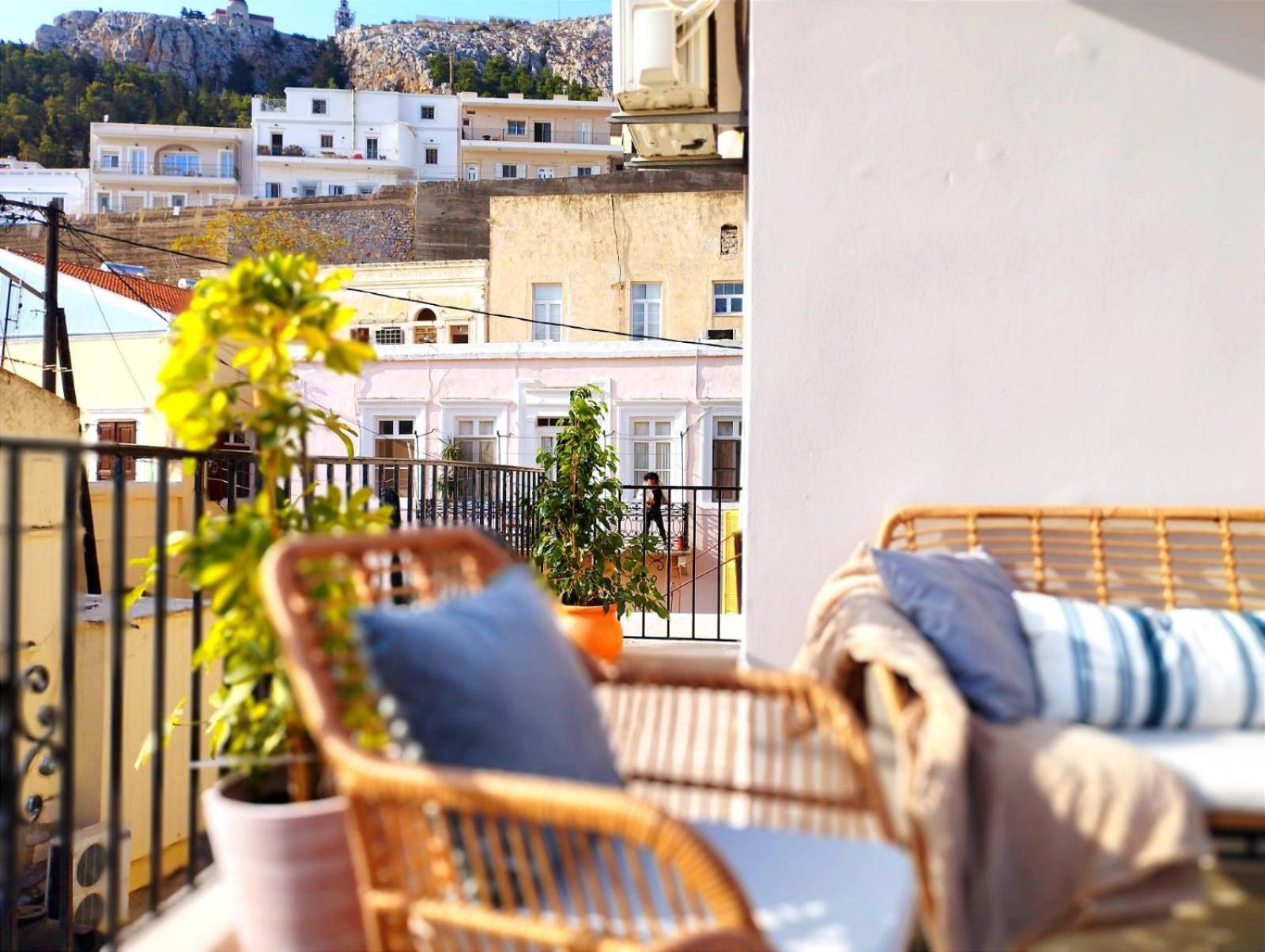 Ammoudara'S Apartments Rooftop Kalymnos Town Bagian luar foto